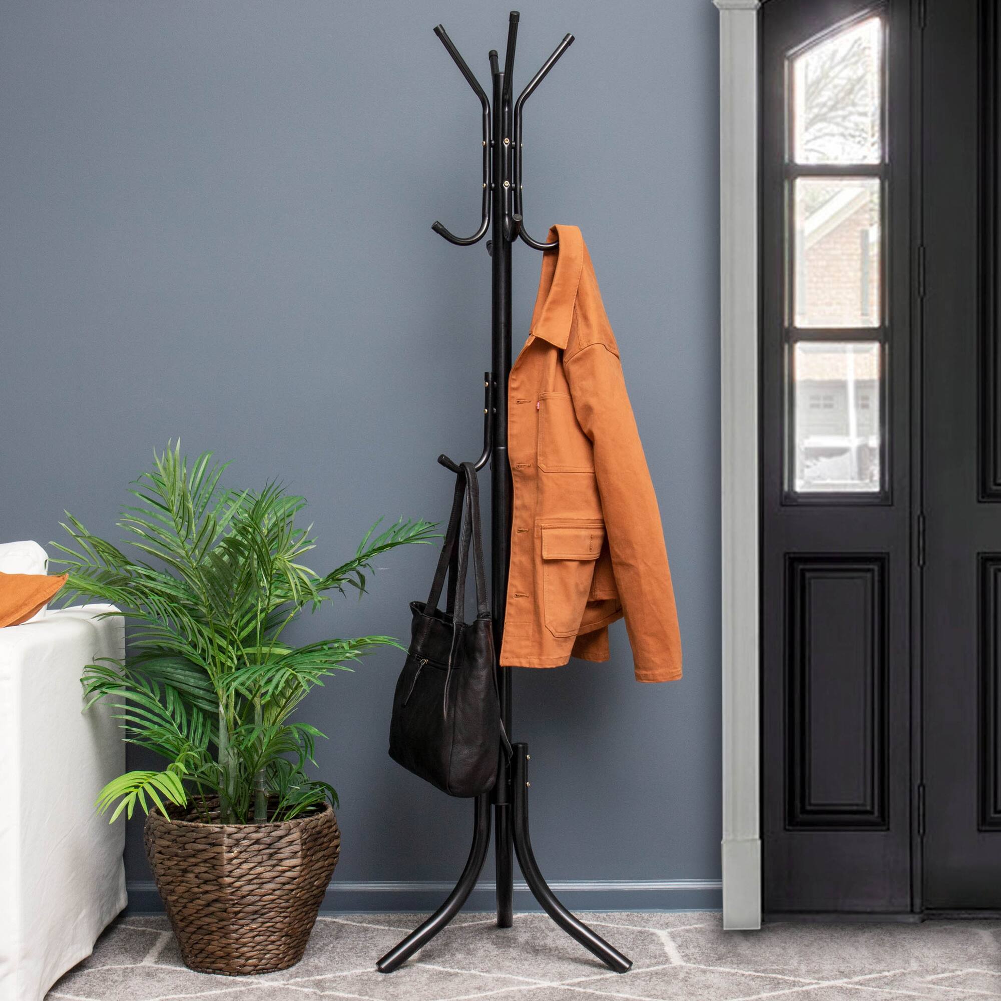 Mind Reader 67" 3-Tier 11-Hook Coat Rack